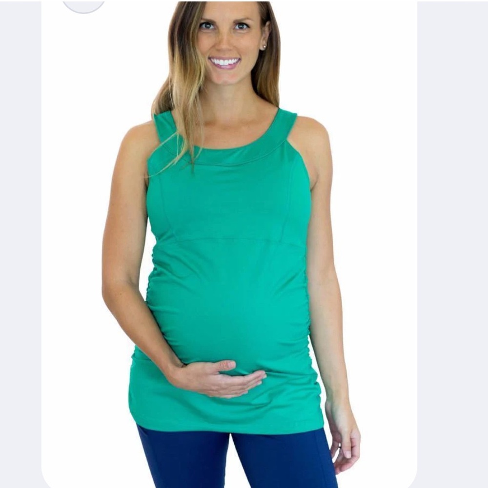 Mumberry Boost Maternity Tank w/ Mumband Pregnancy Belly Support Size Large